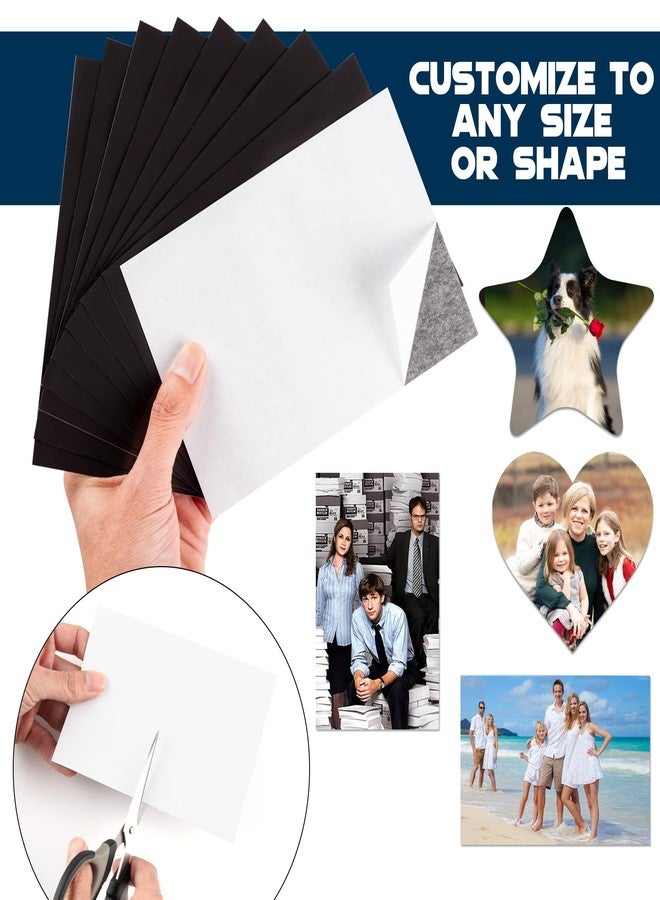 CHUNNIAO Magnetic Sheets with Adhesive Backing for Fridge 4x6 Pictures Magnets (Bulk Pack of 64),Adhesive Photo Magnets for Home/Classroom/Office/DIY Fridge Magnets - Image 5